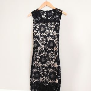 Black lace dress
